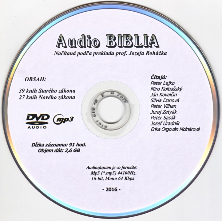DVD audio biblia